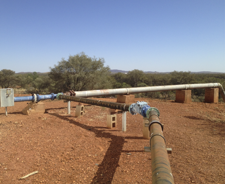 The project is expected to produce significant water savings by preventing leakage and providing increased transfer capacity. Image credit: Power and Water Corporation.