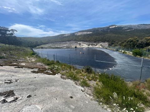Dam on Cape Barren Island.