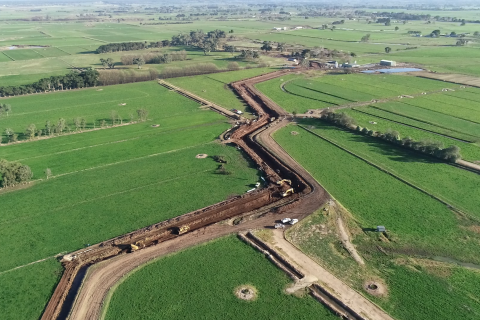 Construction of new transit point at Macalister Irrigation District Modernisation Phase 1B Project in Victoria