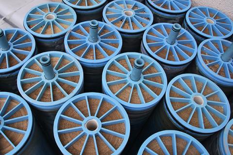 Membranes used in desalination water treatment.
