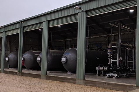 Groundwater filters at Kerr St, Wangaratta, Victoria.
