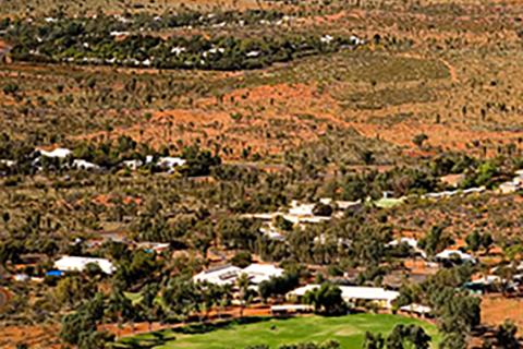 Yulara township in NT.