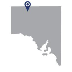 Map showing the location of Indulkana (Iwantja), Aṉangu Pitjantjatjara Yankunytjatjara (APY) Lands, South Australia